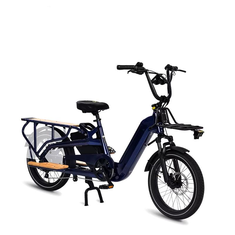 OEM New 250W 500W 750W 1000W 36V 48V Dual Lithium Battery Fat Tire Hub Motor Family Electric Cargo Hybrld Bike for Adult